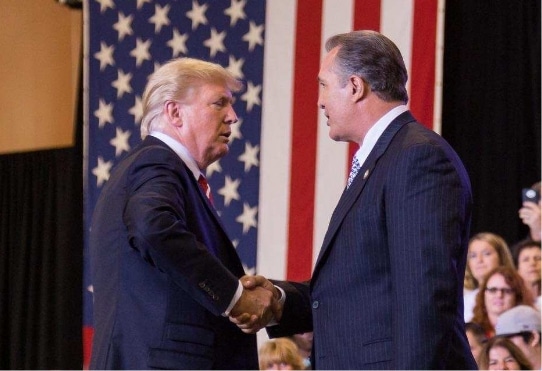 Trent Franks with Donald Trump